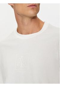 Armani Exchange T-Shirt 6DZTLE ZJ9JZ 1116 Biały Regular Fit. Kolor: biały. Materiał: bawełna