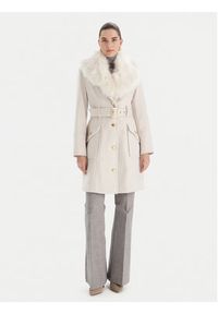 Marciano Guess Płaszcz wełniany 5BGL26 1799Z Écru Regular Fit. Materiał: syntetyk #3