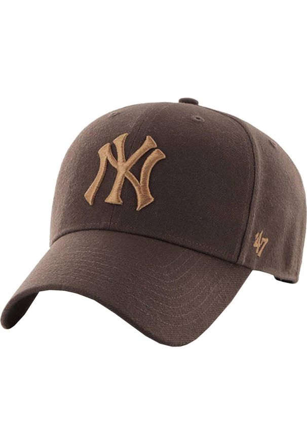 47 Brand - Czapka z daszkiem - New York Yankees Czapka regulowana. Kolor: brązowy