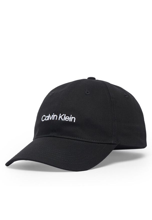 Calvin Klein Czapka z daszkiem Titlecase Embroidery LV04D5003G Czarny. Kolor: czarny. Materiał: bawełna