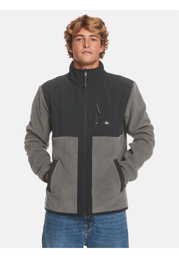 Quiksilver Polar Fz Polar Otlr EQYFT04824 Szary Regular Fit. Kolor: szary. Materiał: polar, syntetyk