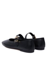 TOMMY HILFIGER - Tommy Hilfiger Baleriny Buckle Leather Ballerina FW0FW09684 Czarny. Kolor: czarny. Materiał: skóra #2