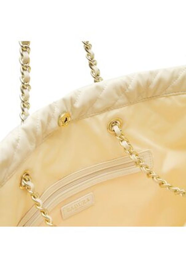 Badura Torebka TYL00269 Écru. Materiał: skórzane