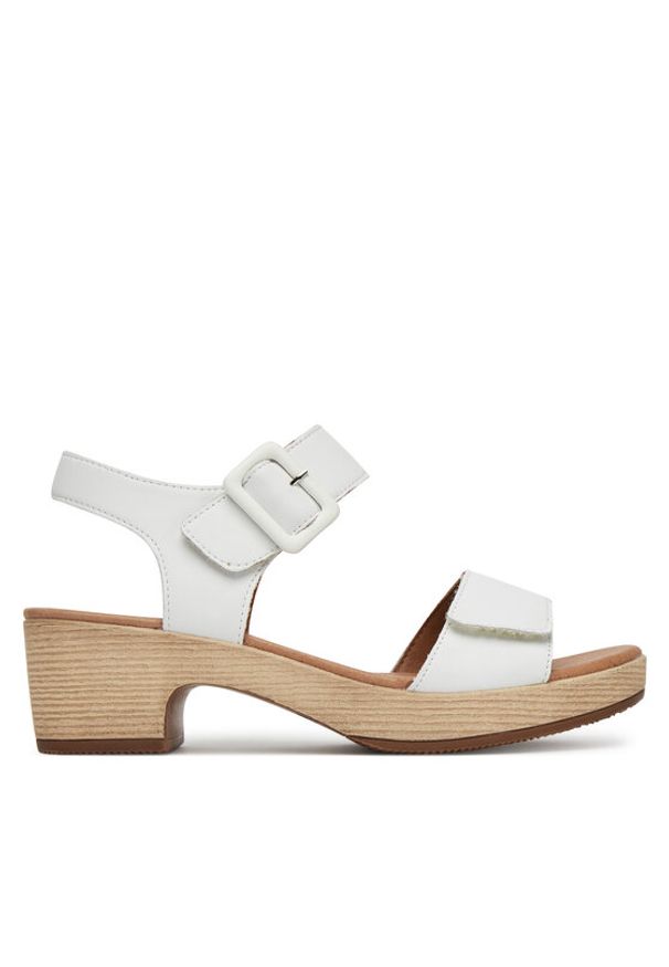 Remonte Sandały D0N52-80 Biały. Kolor: biały. Materiał: skóra, syntetyk