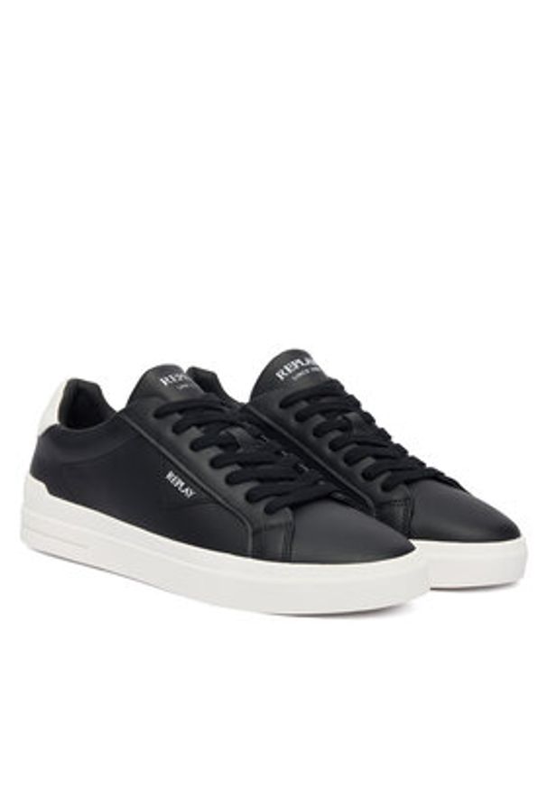 Replay - REPLAY Sneakersy GMZ7D .000.C0001L Czarny. Kolor: czarny. Materiał: skóra