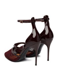 Badura Szpilki EO-AMIRA-LT519-1 Bordowy. Kolor: czerwony. Materiał: skóra, lakier. Obcas: na szpilce #6