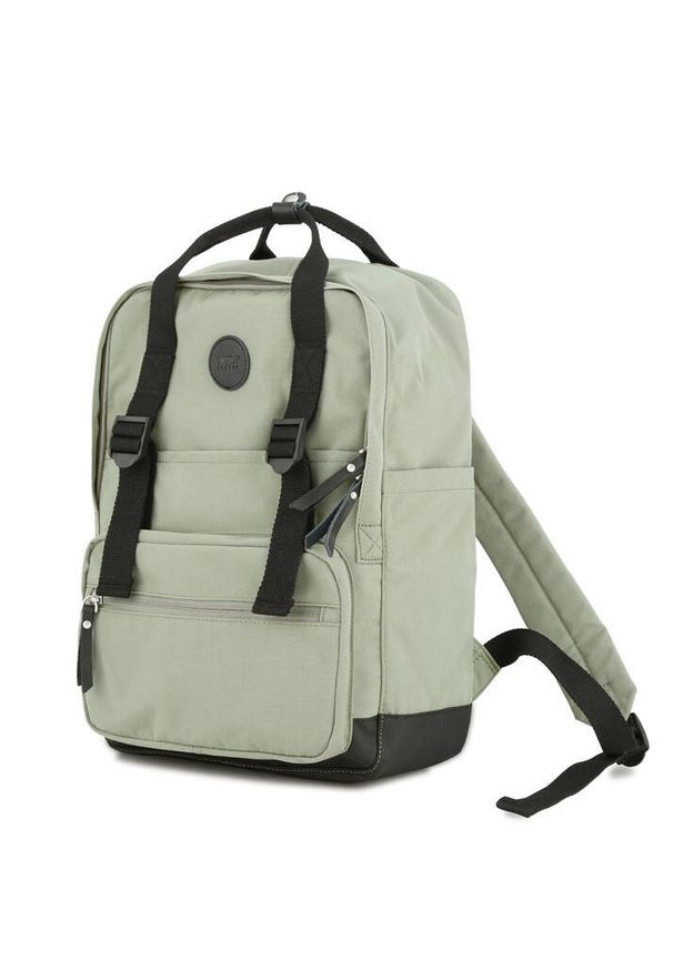 Plecak miejski Himawari 1085B-07 j. zielony. Kolor: zielony. Materiał: tkanina, poliester. Styl: casual, elegancki