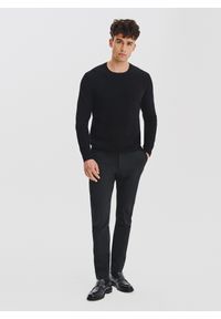 Pako Lorente - PAKO LORENTE - Sweter męski w kolorze czarnym. Kolor: czarny, beżowy. Materiał: wełna, bawełna. Sezon: jesień #3