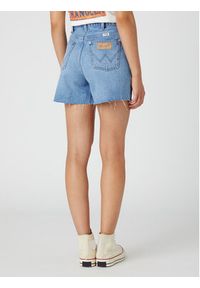 Wrangler Szorty jeansowe Donna W25H73191 112332278 Niebieski Regular Fit. Kolor: niebieski. Materiał: bawełna
