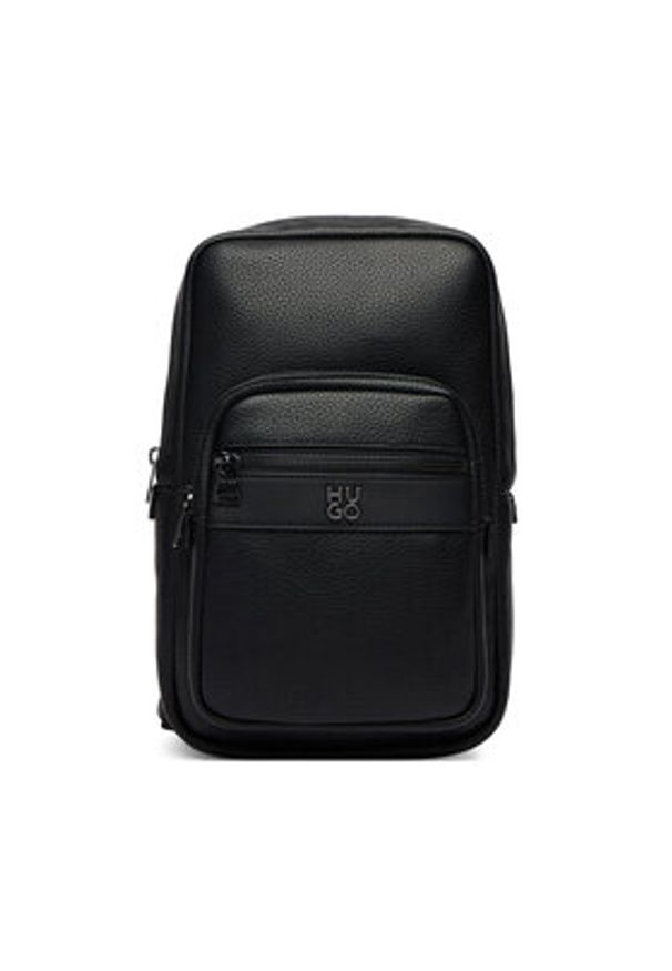 Hugo - HUGO Plecak Quantic 50547451 Czarny. Kolor: czarny. Materiał: skóra