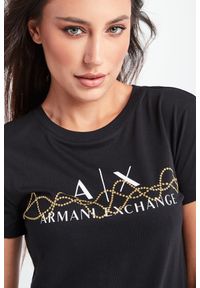 Armani Exchange - T-SHIRT ARMANI EXCHANGE. Długość rękawa: krótki rękaw. Długość: krótkie. Wzór: napisy #5
