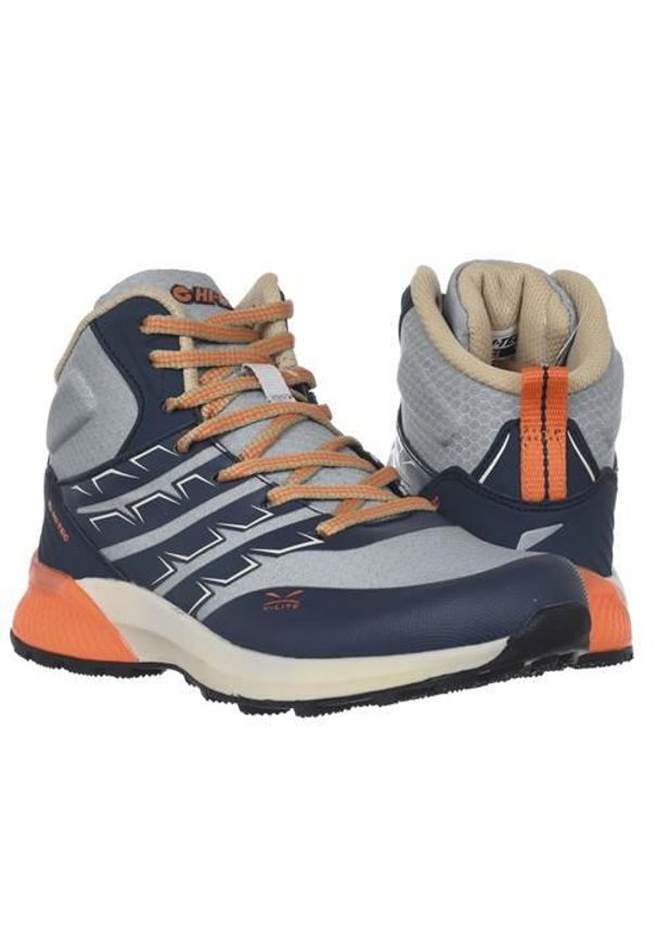 Hi-tec - Buty trekkingowe dla dzieci Hi-Tec Trail Pro Mid Jr. Wysokość cholewki: za kostkę. Kolor: wielokolorowy. Materiał: materiał, syntetyk. Szerokość cholewki: normalna
