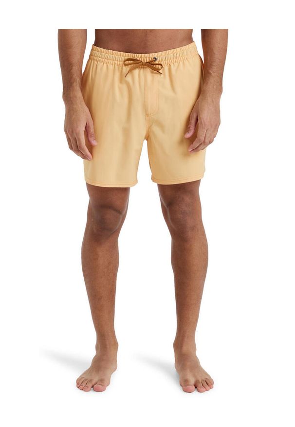 Quiksilver - Szorty kąpielowe dla Mężczyzn SURFSILK SOLID 16" Pomarańczowy. Kolor: pomarańczowy, wielokolorowy, żółty. Materiał: elastan, poliester, materiał. Styl: sportowy