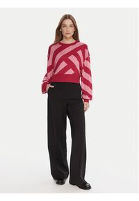 United Colors of Benetton - United Colors Of Benetton Sweter 1081E10EJ Różowy Regular Fit. Kolor: różowy. Materiał: wiskoza