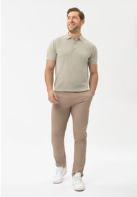 Volcano - Bawełniane spodnie R-JOE. Okazja: na co dzień. Kolor: beżowy. Materiał: bawełna. Styl: elegancki, casual