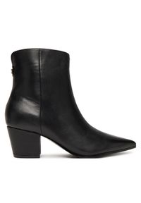 Guess Botki FLFHAL LEA10 Czarny. Kolor: czarny. Materiał: skóra