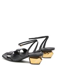 Giuseppe Zanotti - GIUSEPPE ZANOTTI Sandały E200103 001 Czarny. Kolor: czarny. Materiał: skóra, lakier #8