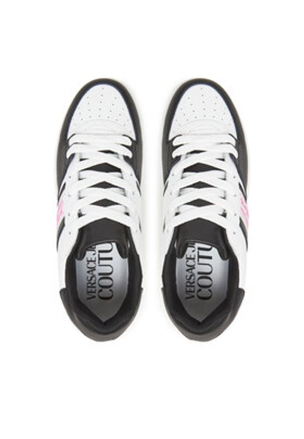 Versace Jeans Couture Sneakersy 78VA3SJ7 Czarny. Kolor: czarny. Materiał: skóra