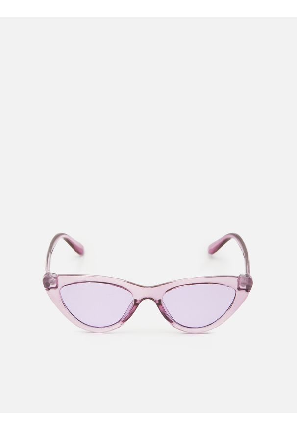 Cropp - Okulary przeciwsłoneczne cat eye - Fioletowy. Kolor: fioletowy