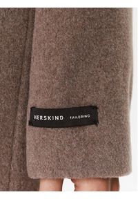 Herskind Płaszcz wełniany Wanda 4908816 Beżowy Regular Fit. Kolor: beżowy. Materiał: wełna #5