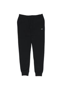 Spodnie sportowe męskie Champion Rib Cuff. Kolor: czarny. Materiał: dresówka. Długość: długie #1