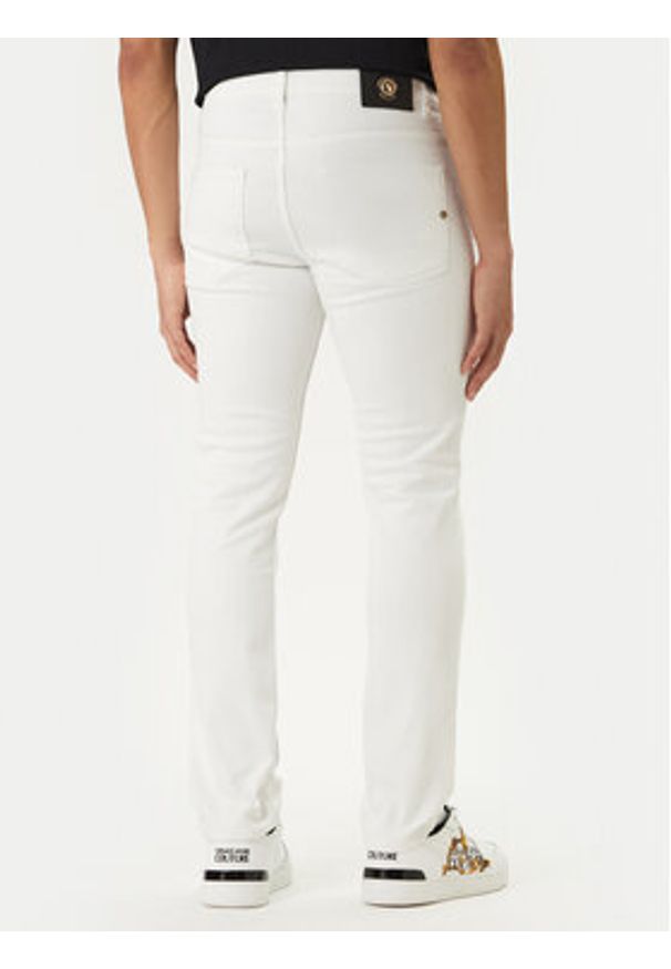 Versace Jeans Couture Jeansy 80GAB5S0 CEWCA Biały Slim Fit. Kolor: biały