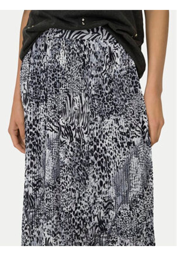 only - ONLY Spódnica plisowana Ria 15329220 Szary Regular Fit. Kolor: szary. Materiał: syntetyk