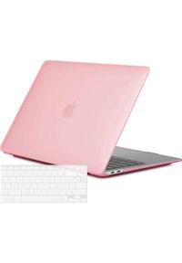 Etui Alogy Etui Alogy Hard Case mat do Apple MacBook Air 13 M1 2021 Różowy + Nakładka na klawiaturę. Kolor: różowy