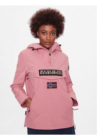 Napapijri Kurtka anorak Rainforest NP0A4G7F Różowy Regular Fit. Kolor: różowy. Materiał: syntetyk