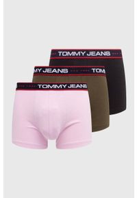 Tommy Jeans bokserki 3-pack męskie kolor czarny. Kolor: czarny #1