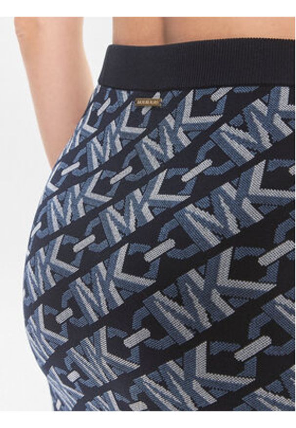 MICHAEL Michael Kors Spódnica mini MR470BM9Z6 Granatowy Slim Fit. Kolor: niebieski. Materiał: wiskoza