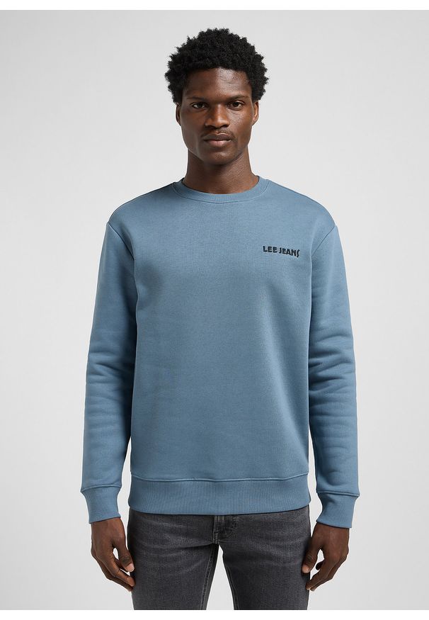 Lee - MĘSKA BLUZA LEE REGULAR CORE SWS VINTAGE BLUE 112371866. Styl: vintage