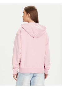 Calvin Klein Jeans Bluza Monologo LV047B270G Różowy Regular Fit. Kolor: różowy. Materiał: bawełna #5