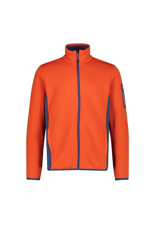 Bluza męska turystyczna CMP 33E6557. Okazja: na co dzień. Kolor: pomarańczowy. Styl: casual, sportowy. Sport: turystyka piesza