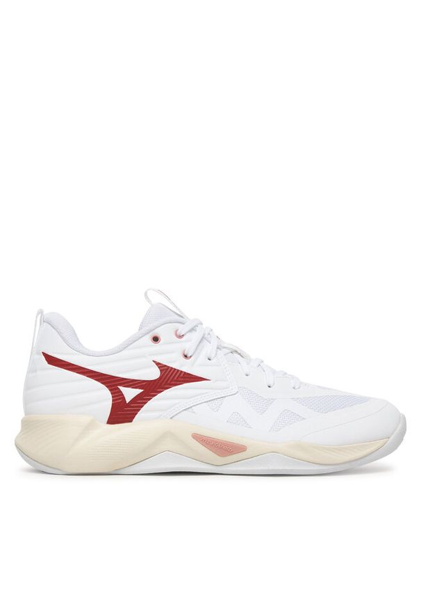 Buty halowe Mizuno. Kolor: biały. Model: Mizuno Wave