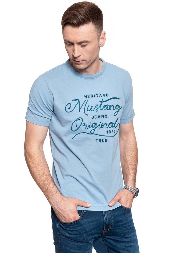 Mustang - MĘSKI T-SHIRT MUSTANG ALEX C EMBRO AW 1008954 5124