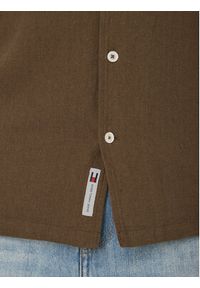 Tommy Jeans Koszula DM0DM23058 Brązowy Regular Fit. Kolor: brązowy. Materiał: bawełna #4