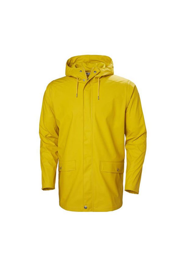 Kurtka uniwersalna męska Helly Hansen Moss Rain Coat. Typ kołnierza: kaptur. Kolor: żółty. Materiał: syntetyk