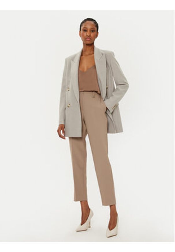 JOOP! Chinosy 58 JW244P138-V 30044066 Beżowy Slim Fit. Kolor: beżowy. Materiał: syntetyk
