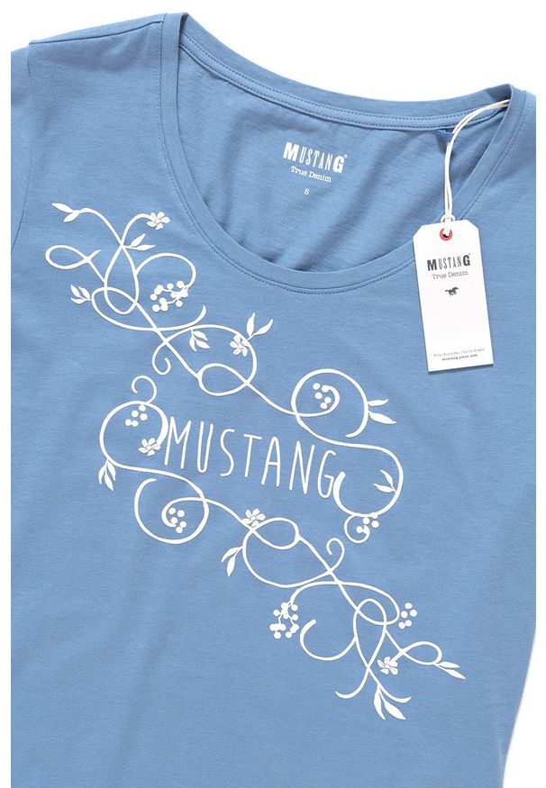 Mustang - MUSTANG T SHIRT DAMSKI Alexia C Print 1009390 5407. Wzór: nadruk