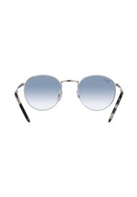 Ray-Ban okulary przeciwsłoneczne New Round 0RB3637.002/G147 kolor srebrny. Kształt: okrągłe. Kolor: srebrny #3