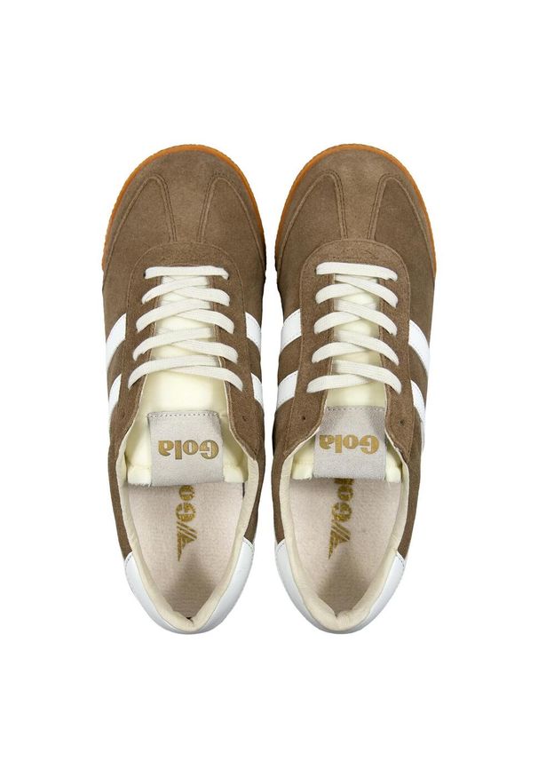 Sneakersy damskie Gola Elan. Okazja: na co dzień. Kolor: wielokolorowy, biały, brązowy. Sport: turystyka piesza