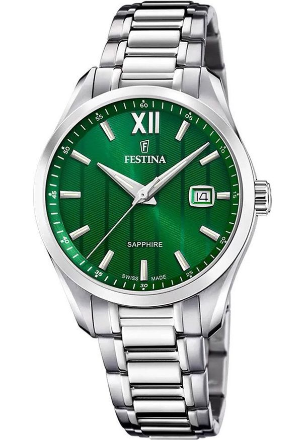 Zegarek Festina Zegarek męski Festina F20026-3 srebrny. Kolor: srebrny