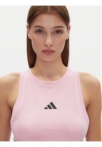 Adidas - adidas Top Future Icons 3-Stripes JE0191 Różowy Slim Fit. Kolor: różowy. Materiał: bawełna #3