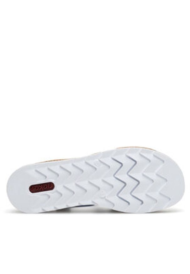 Rieker Sandały V7909-12 Granatowy. Kolor: niebieski. Materiał: syntetyk