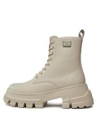 Tommy Jeans Trapery Tjw Chunky Leather Boot EN0EN02503 Beżowy. Kolor: beżowy. Materiał: skóra #2