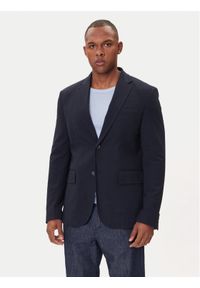 Guess Marynarka M5BN85 WJ010 Beżowy Slim Fit. Kolor: beżowy. Materiał: wiskoza