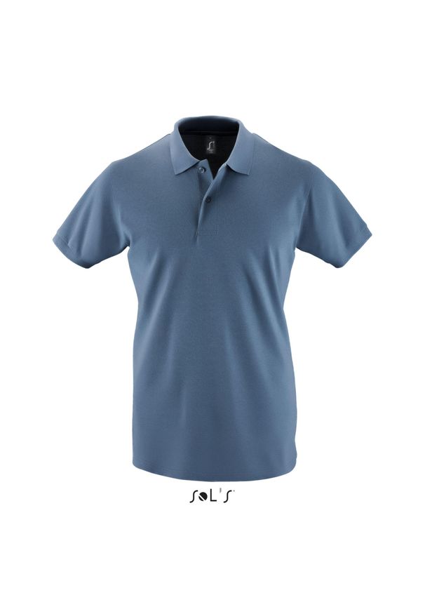 SOL'S - Polo Sol's Perfect. Typ kołnierza: polo. Kolor: niebieski. Styl: elegancki