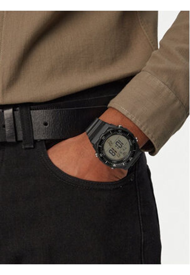 Casio Zegarek Sport AE-1700H-1AVEF Czarny. Kolor: czarny. Materiał: syntetyk. Styl: sportowy