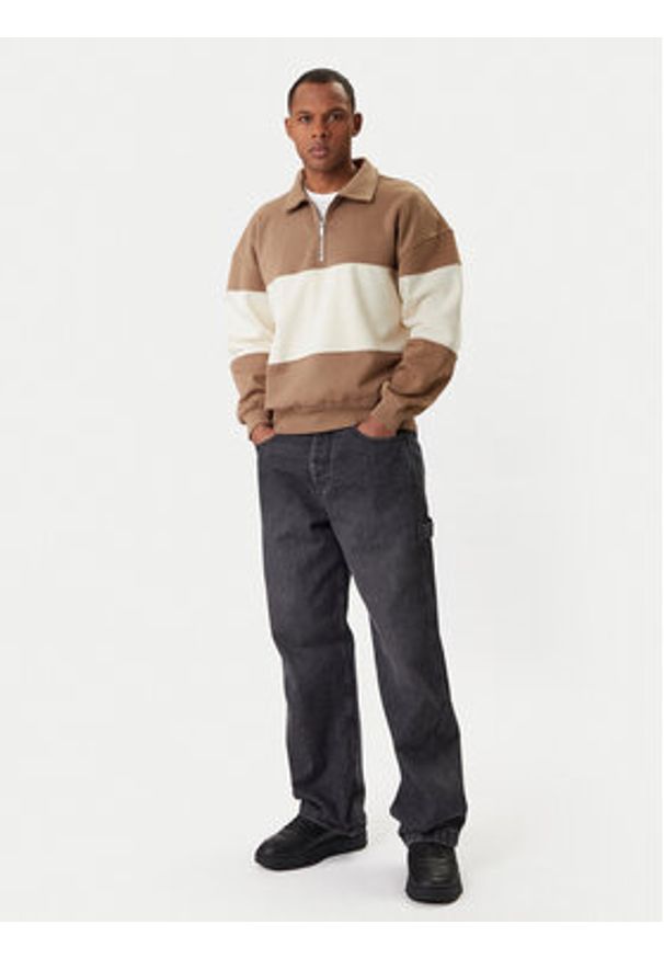 Only & Sons Bluza Byorn 22031400 Beżowy Oversize. Kolor: beżowy. Materiał: bawełna, syntetyk